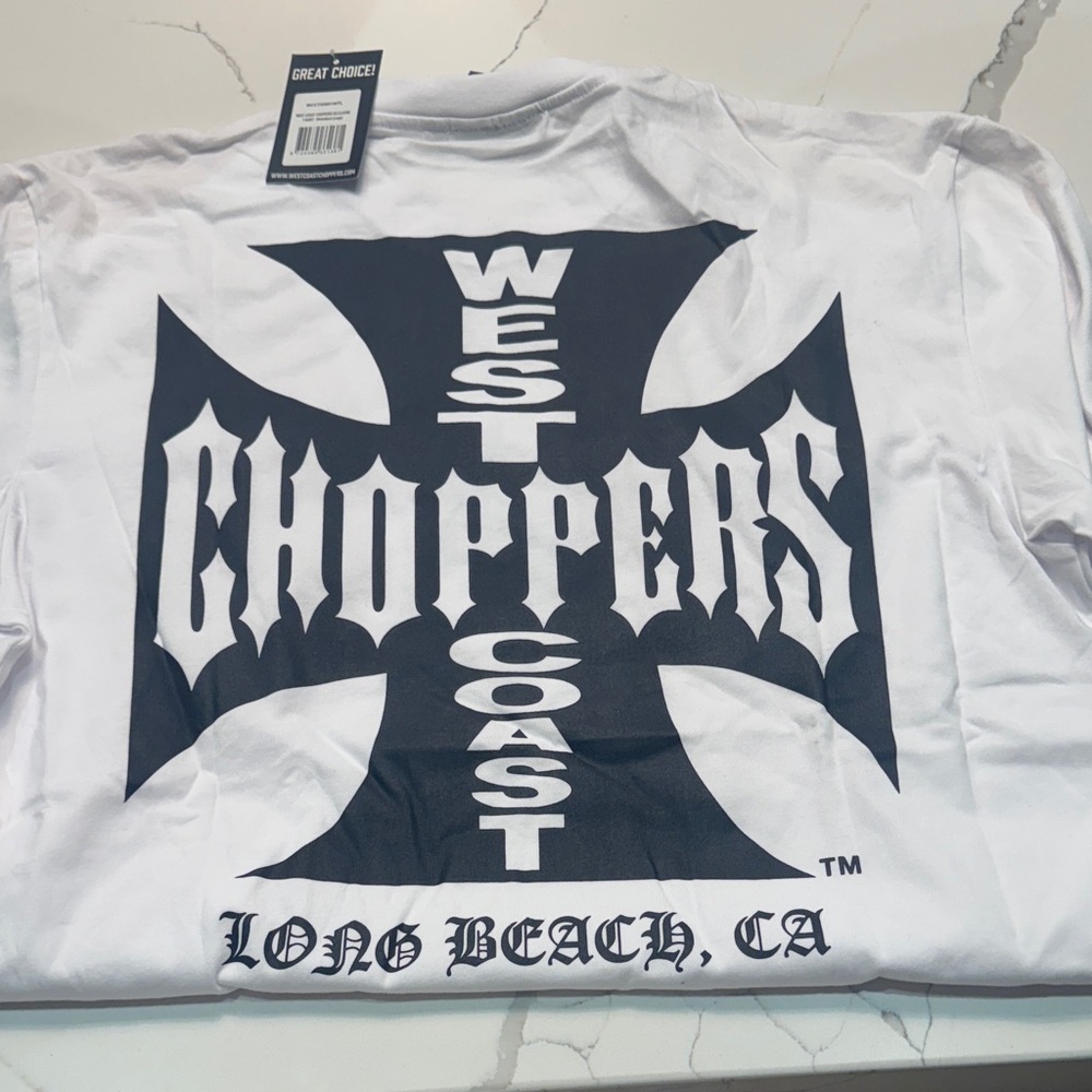 Great Choice White West Coast Choppers Men's Tee